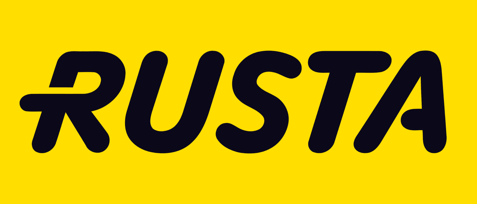 This is an image of the Rusta logo.